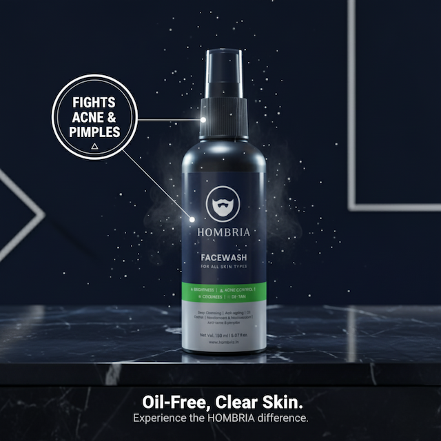 Hombria Facewash - Oil-Free, Clear Skin